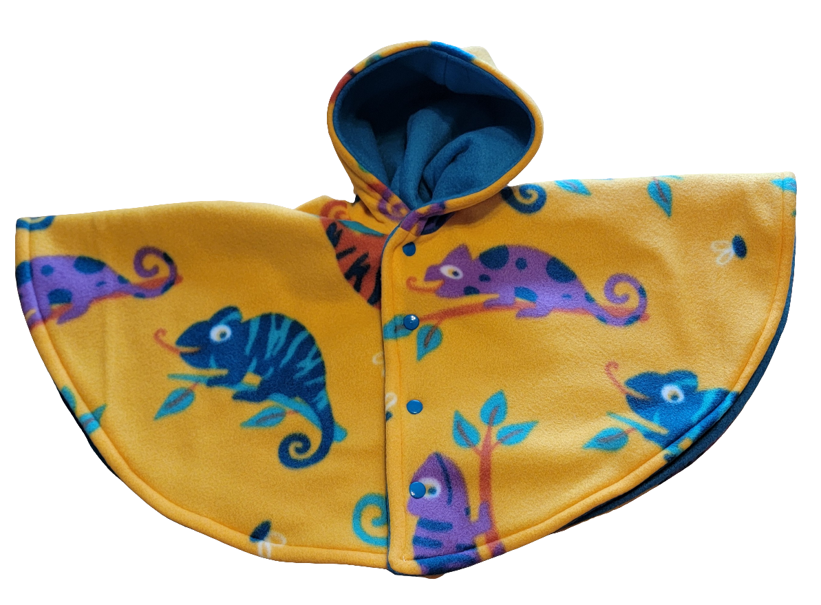 Chameleon/Teal Car Seat Poncho