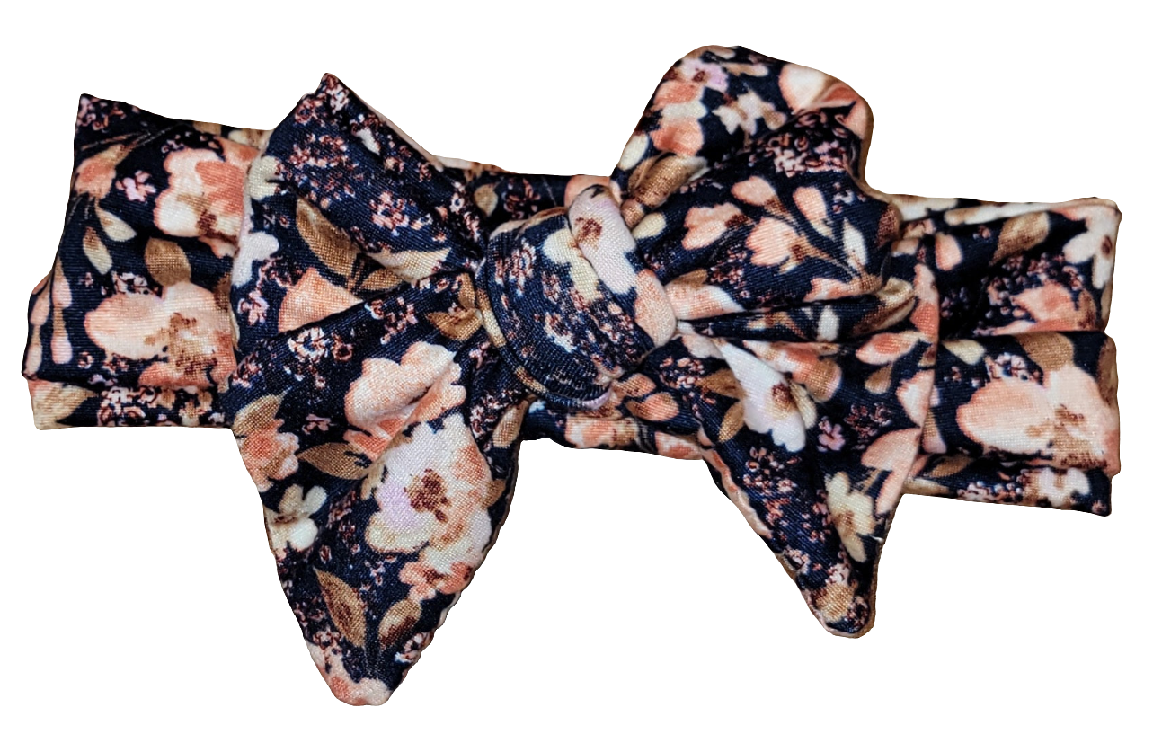 Flower Garden Headband Bow