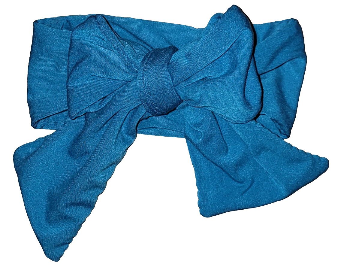 Teal Headband Bow