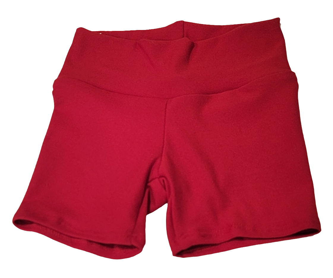 Red Biker Shorts