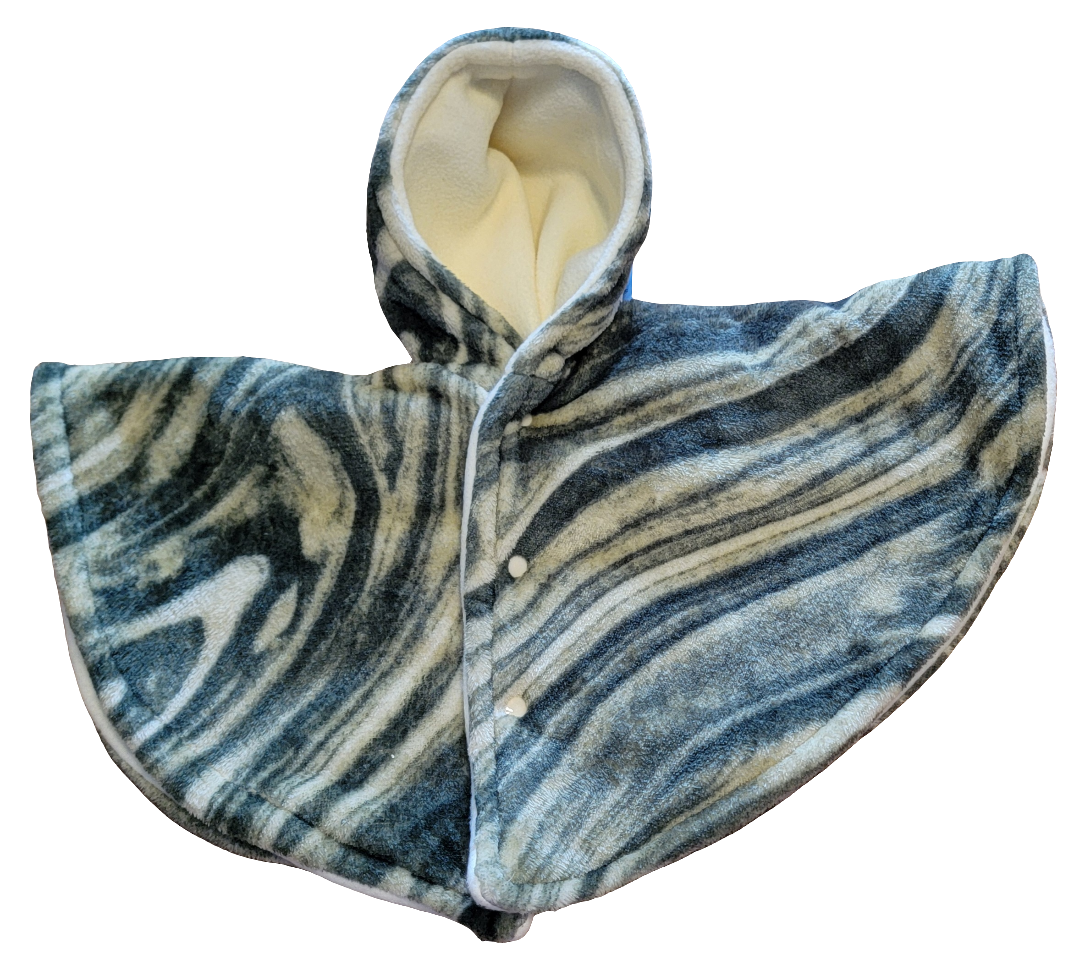 Green Swirl Car Seat Poncho