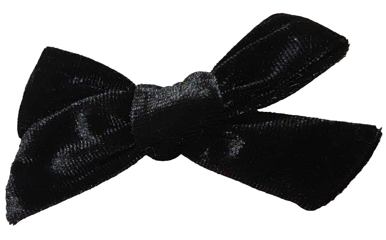 Velvet Sailor Bow Clip