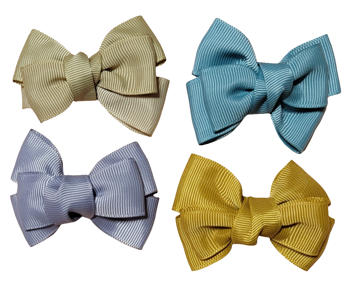 Mini Ribbon Bow Clips