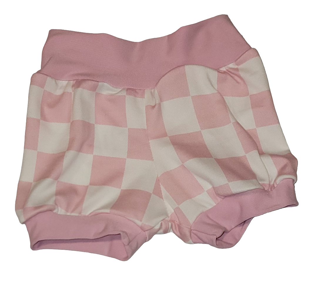 Pink Checkered Shorts