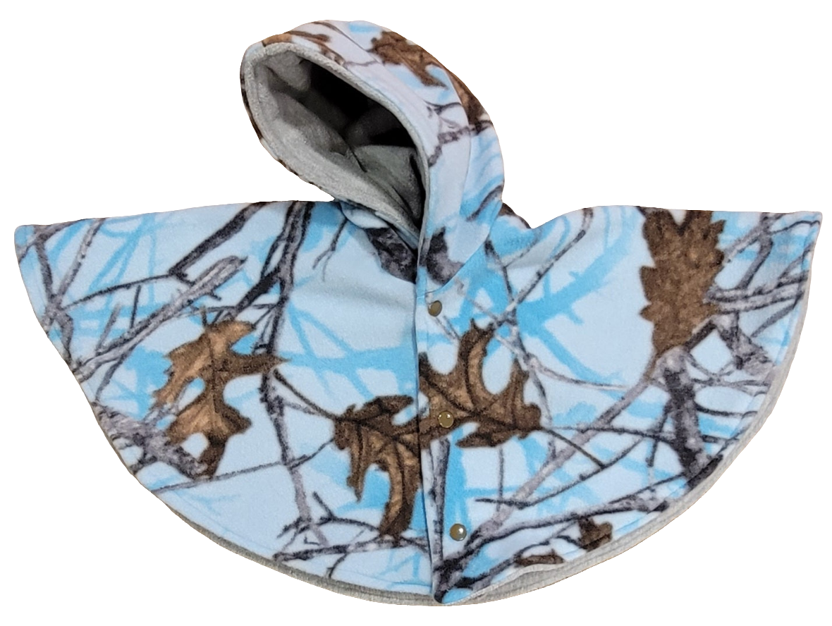 Blue Camo Carseat Poncho