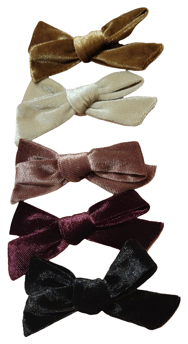 Velvet Sailor Bow Clip