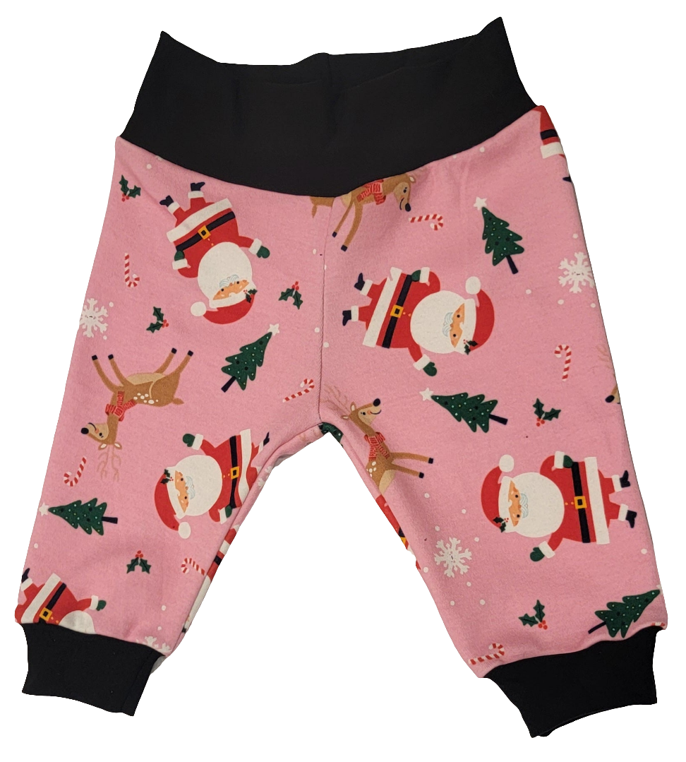 Pink Santa Christmas Jogger