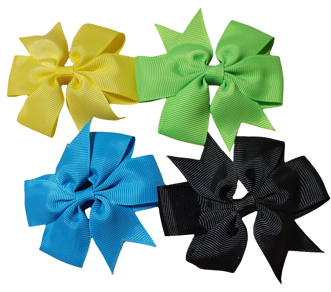 3 Inch Pinwheel Clip Bow