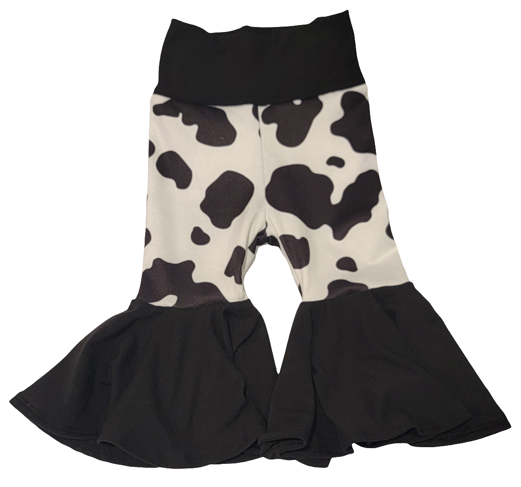 Cow Print Bell Bottoms