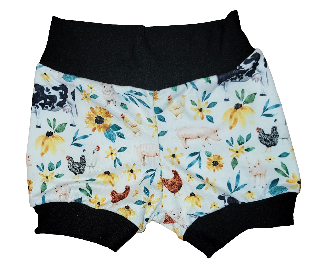 Sunflower Farm Animals Shorts