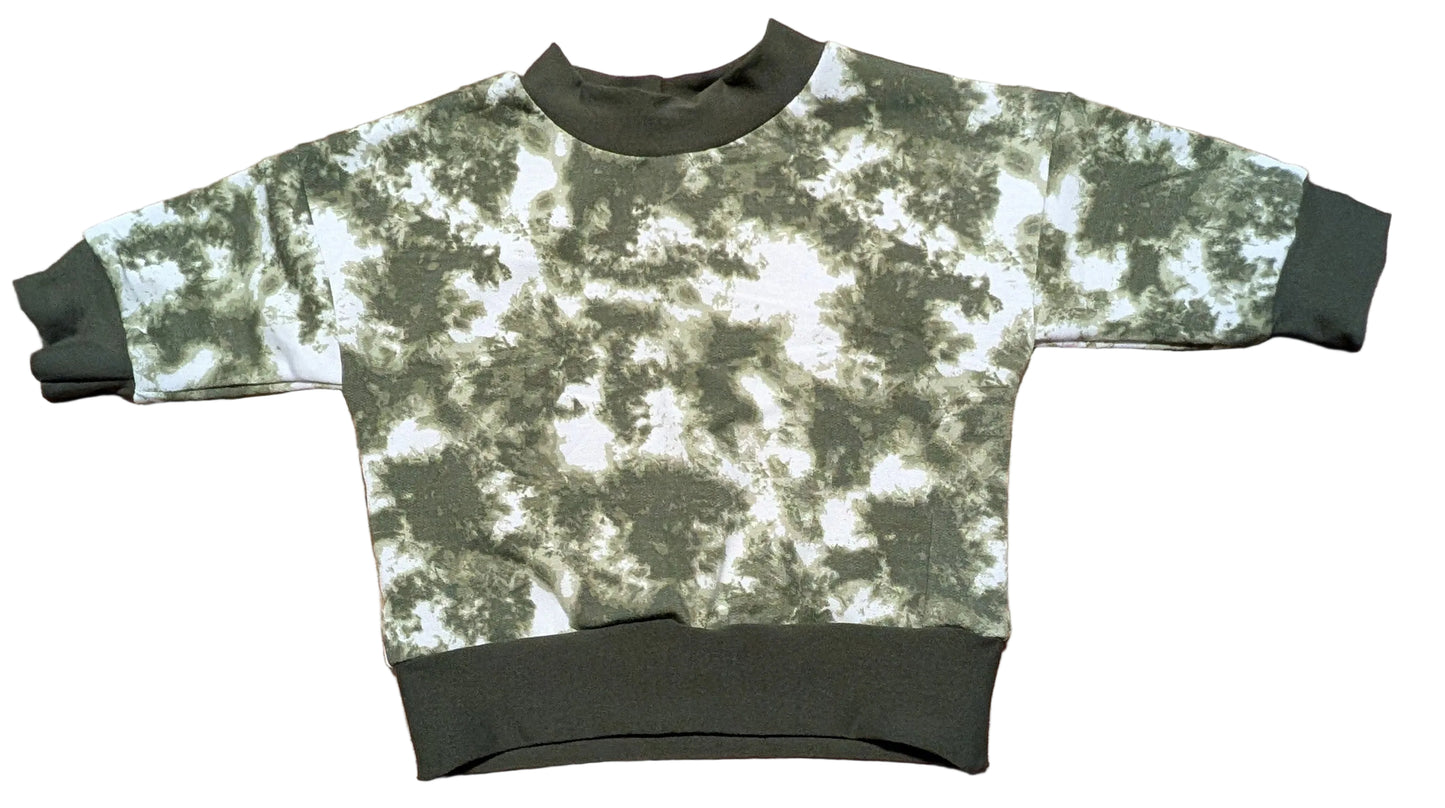 Olive Tie Dye Sweater