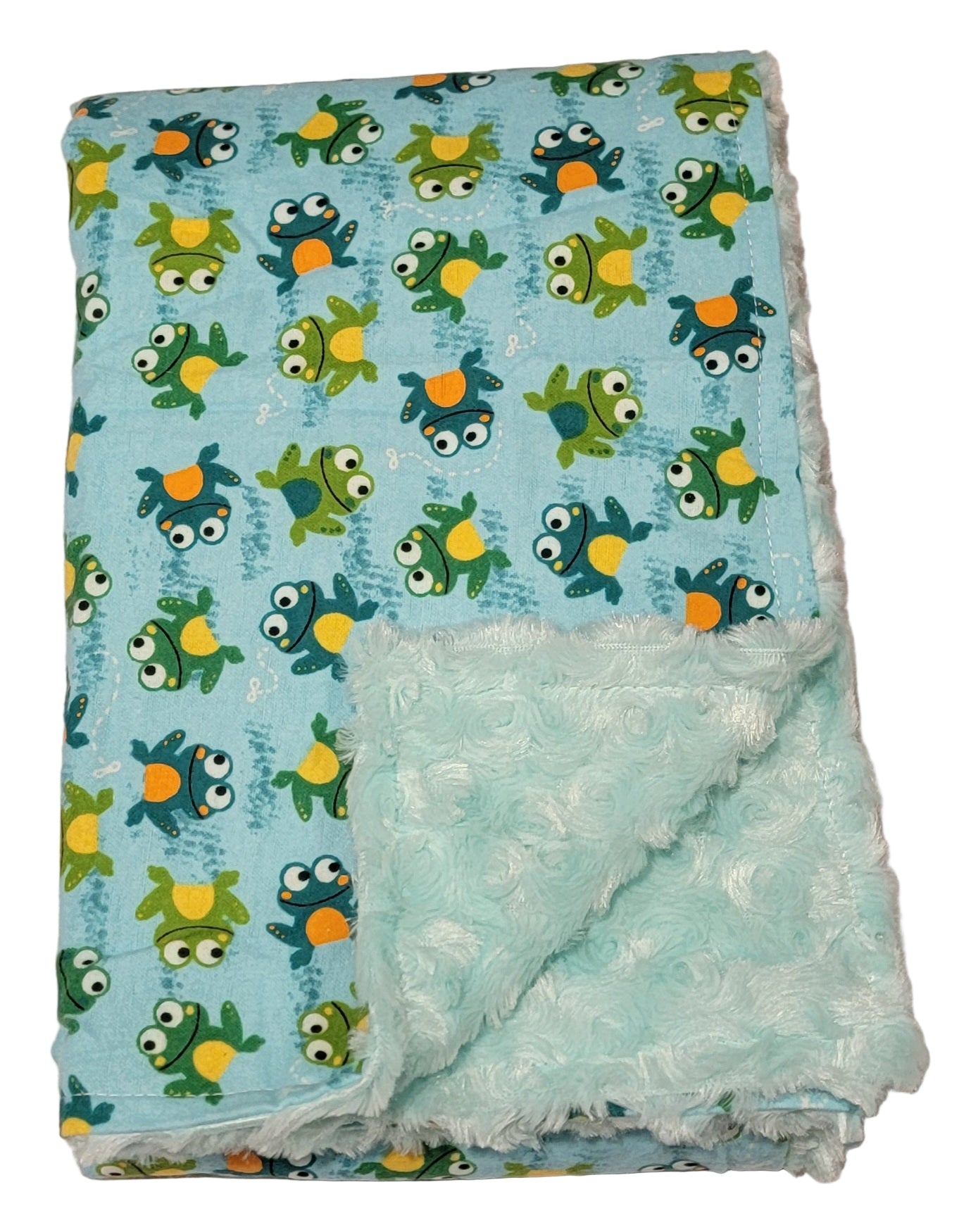 Frog Baby Minky Blanket