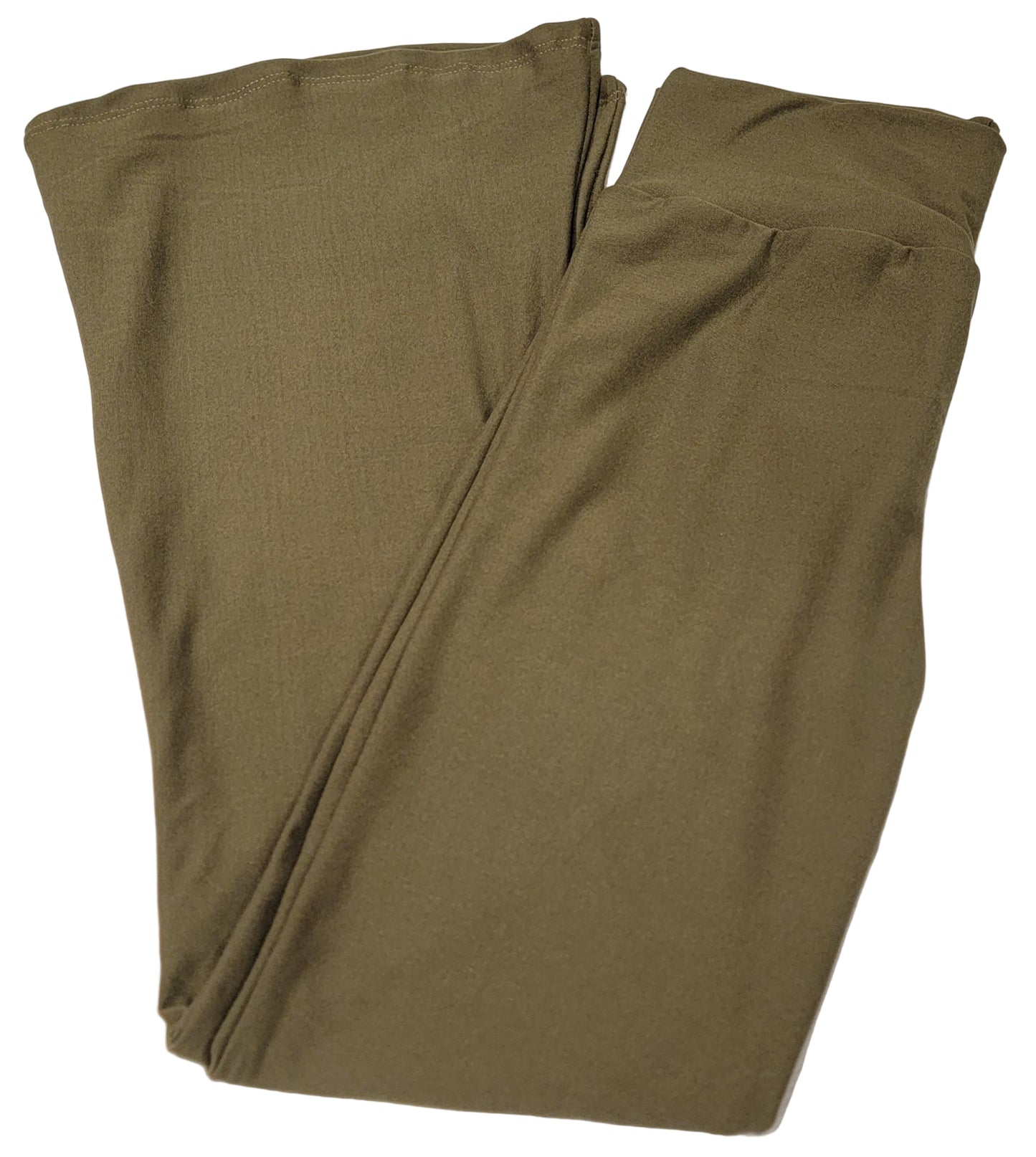 Olive Flare Pants
