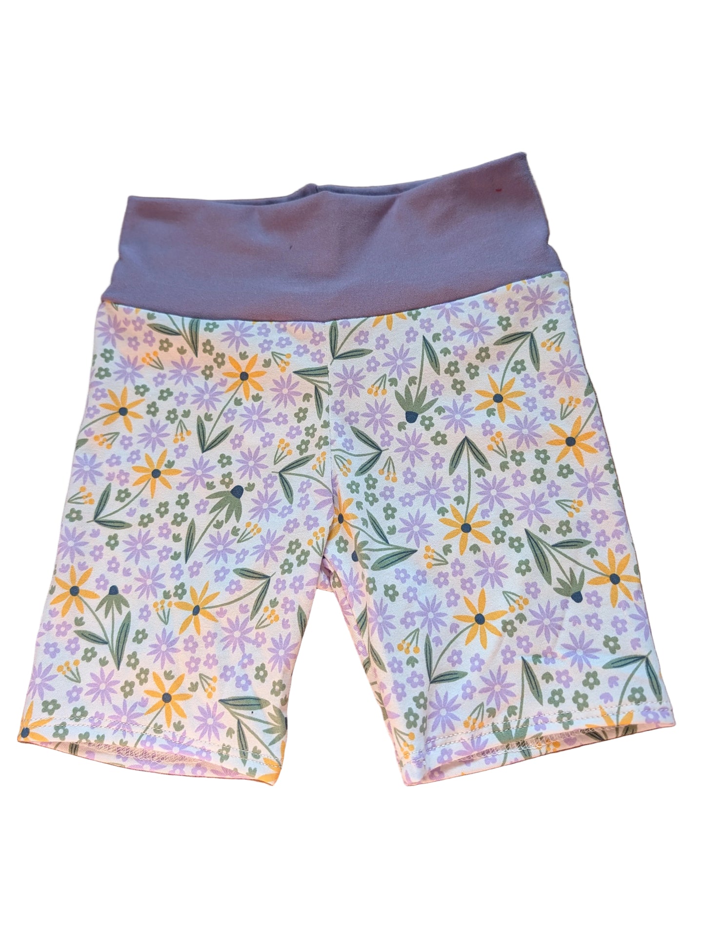 Lilac Floral Biker Short