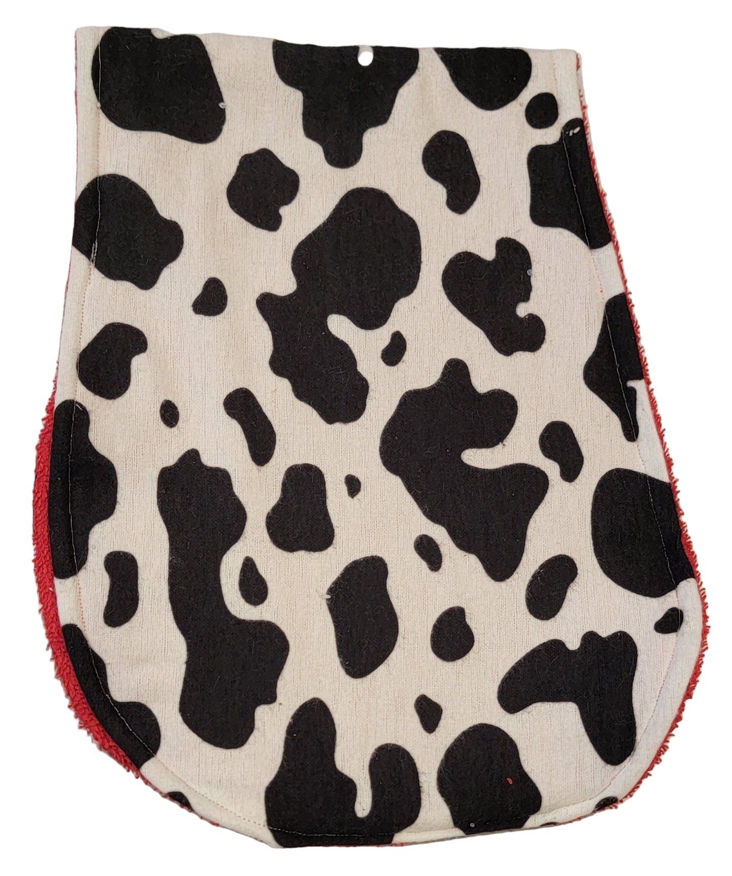 Cow Print with Red Burpie
