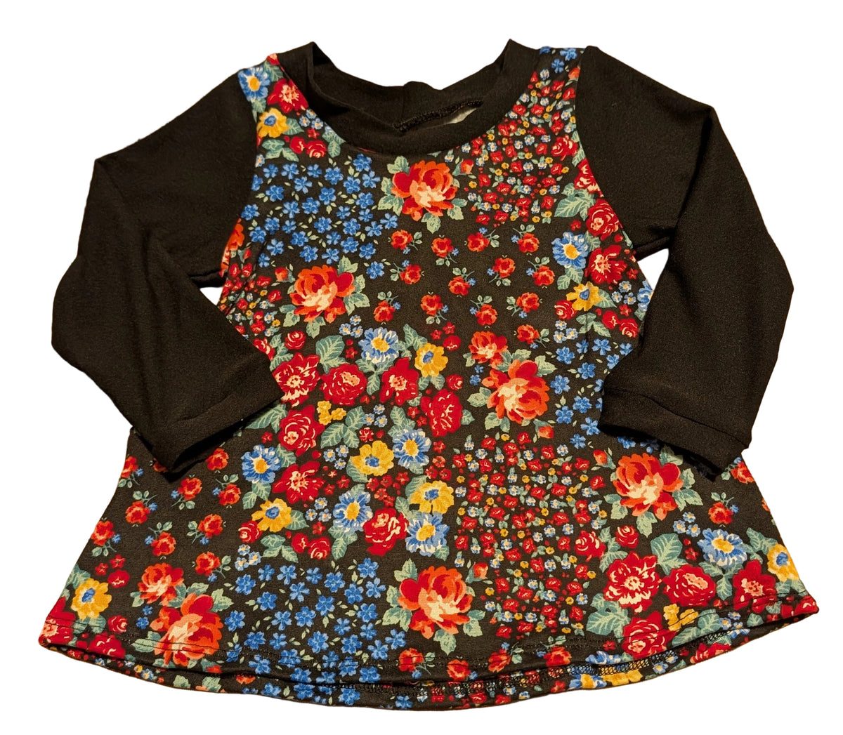 Floral Patchwork Long Sleeve Megan Dress