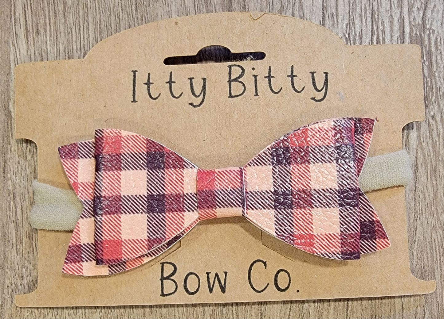 Fall Plaid Nylon Bow