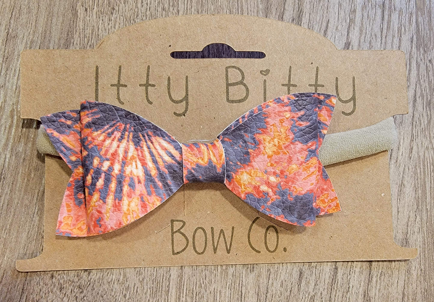 Halloween Tye Dye Nylon Bow