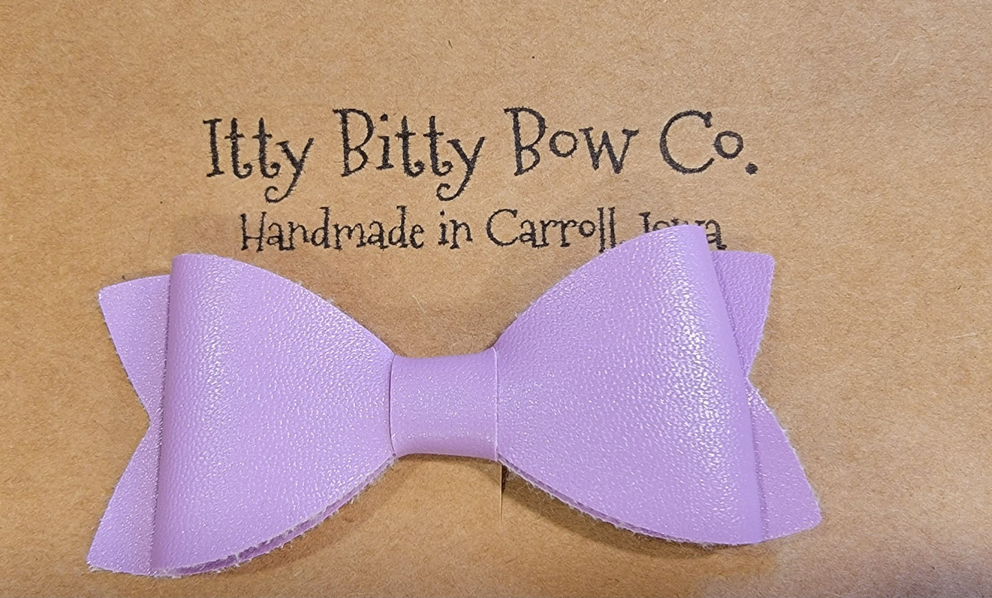 Solid Lavender Bow Clip