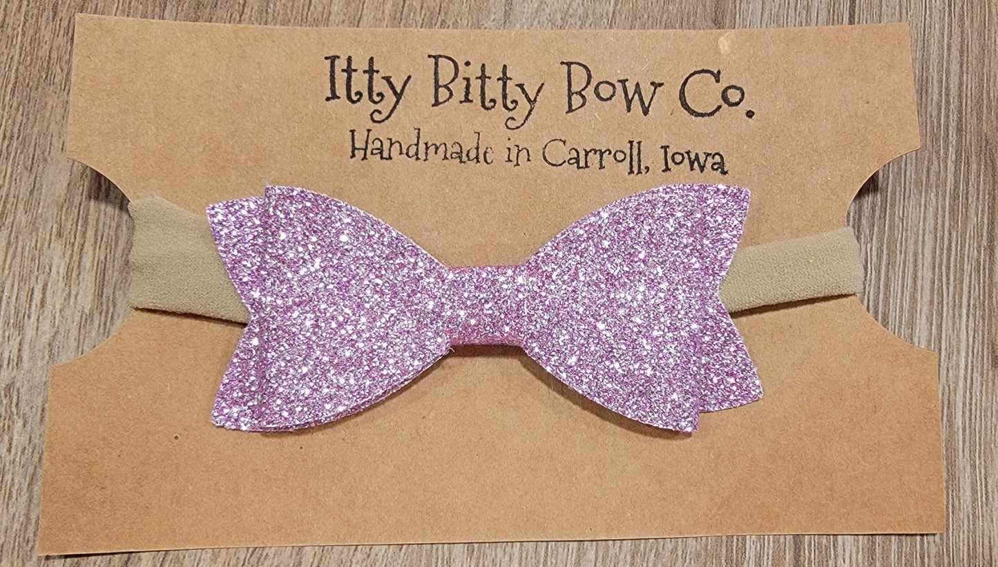 Cherry Blossom Glitter Nylon Bow