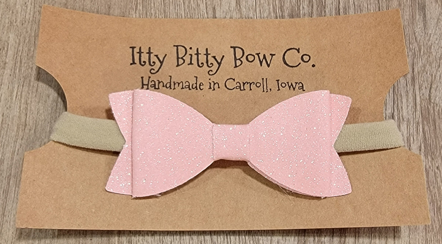 Ballerina Pink Glitter Bow