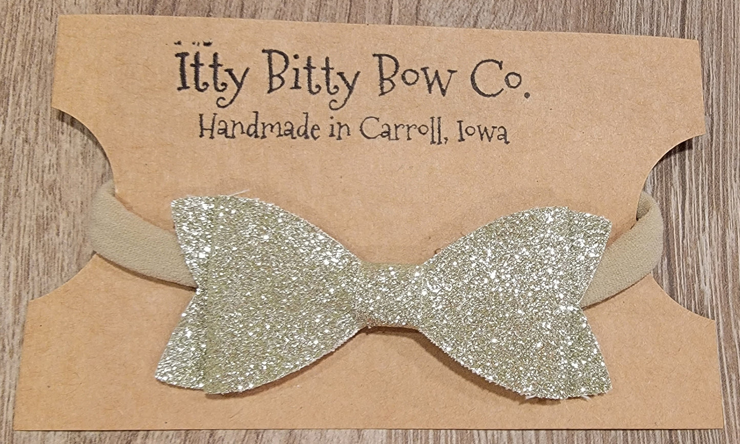 Icicle Glitter Nylon Bow