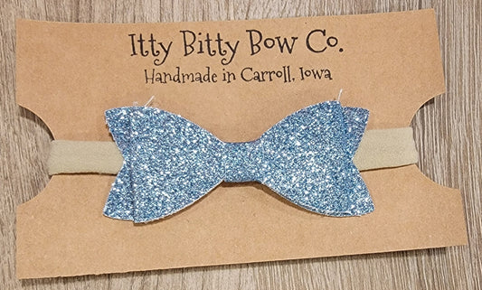 Frozen Glitter Nylon Bow