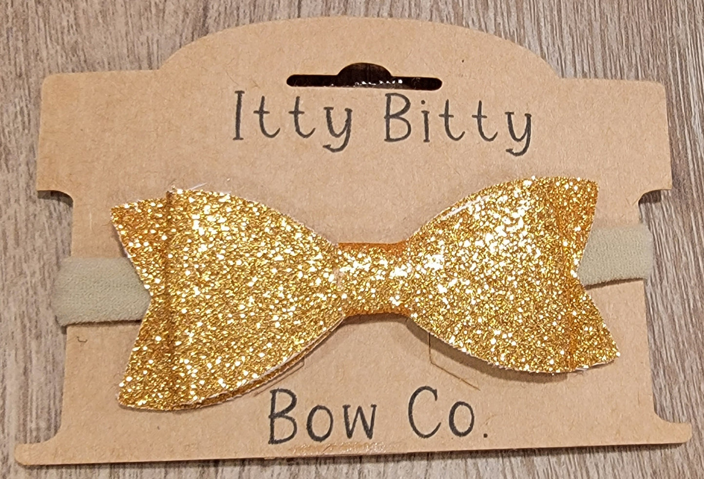 Golden Harvest Glitter Nylon Bow