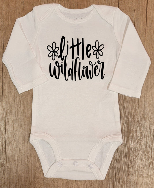 Little Wildflower Long Sleeve Onesie