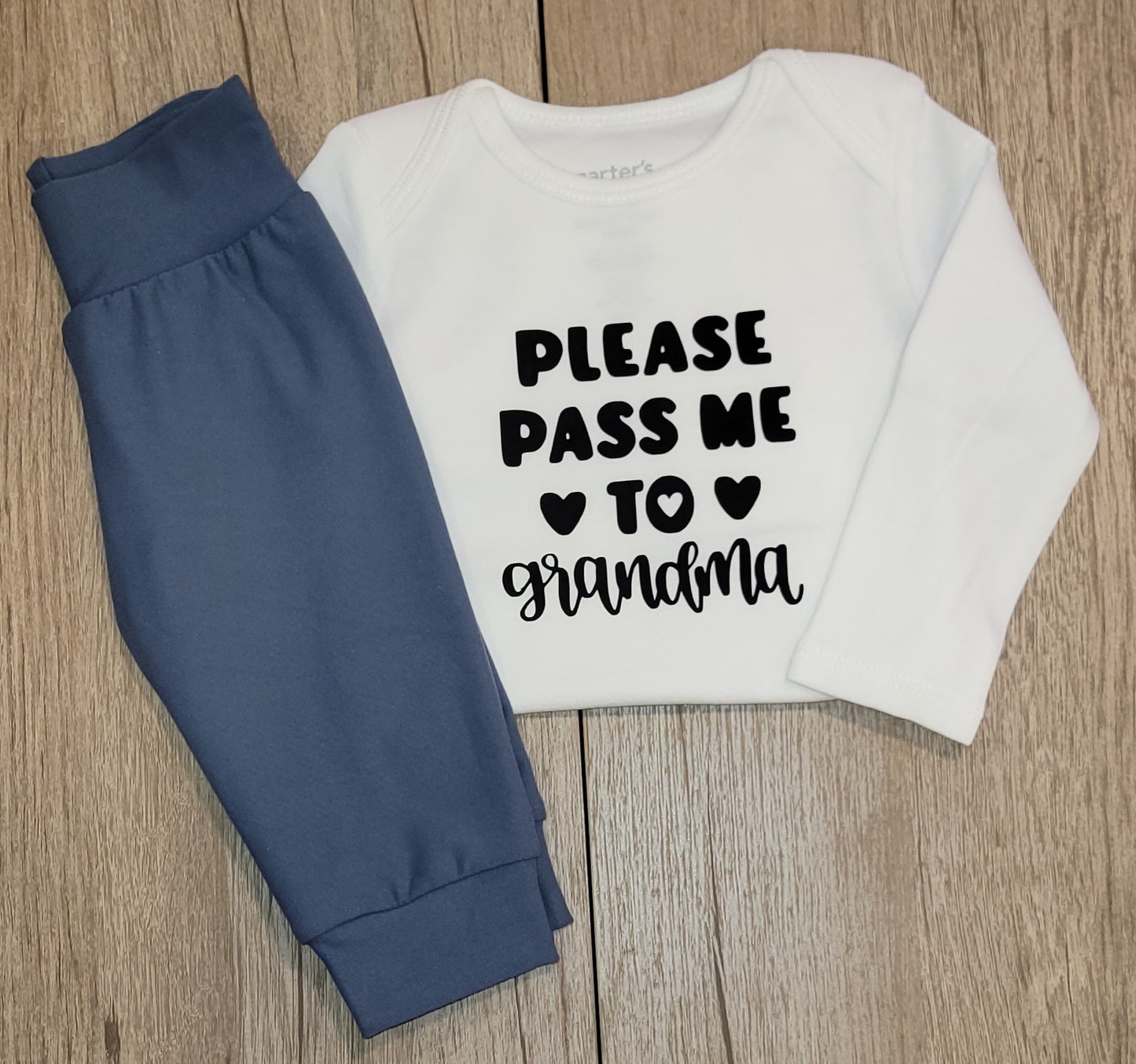 Please Pass Me To Grandma Long Sleeve Onesie