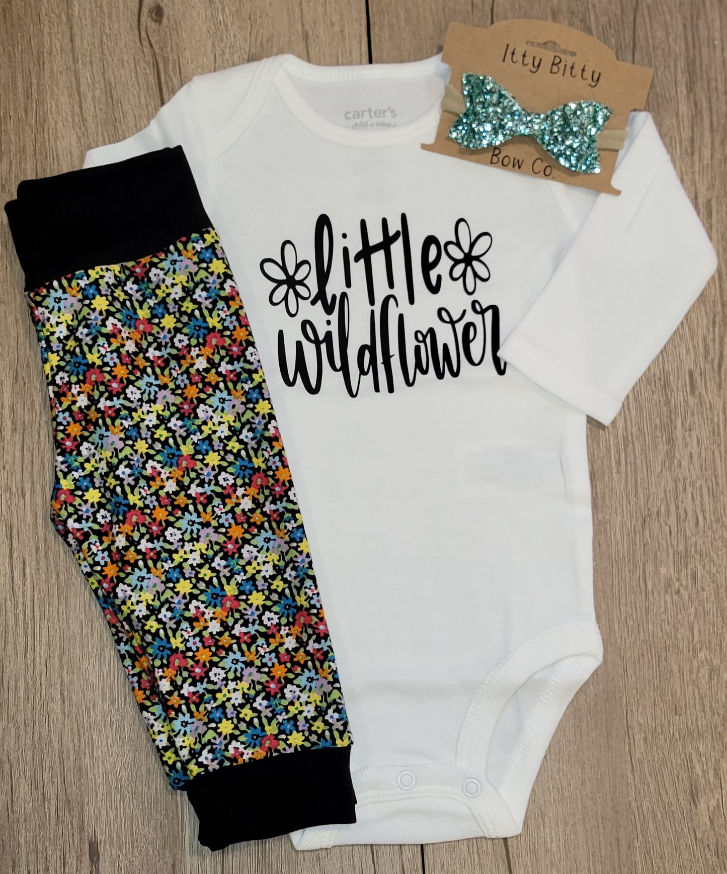 Little Wildflower Long Sleeve Onesie