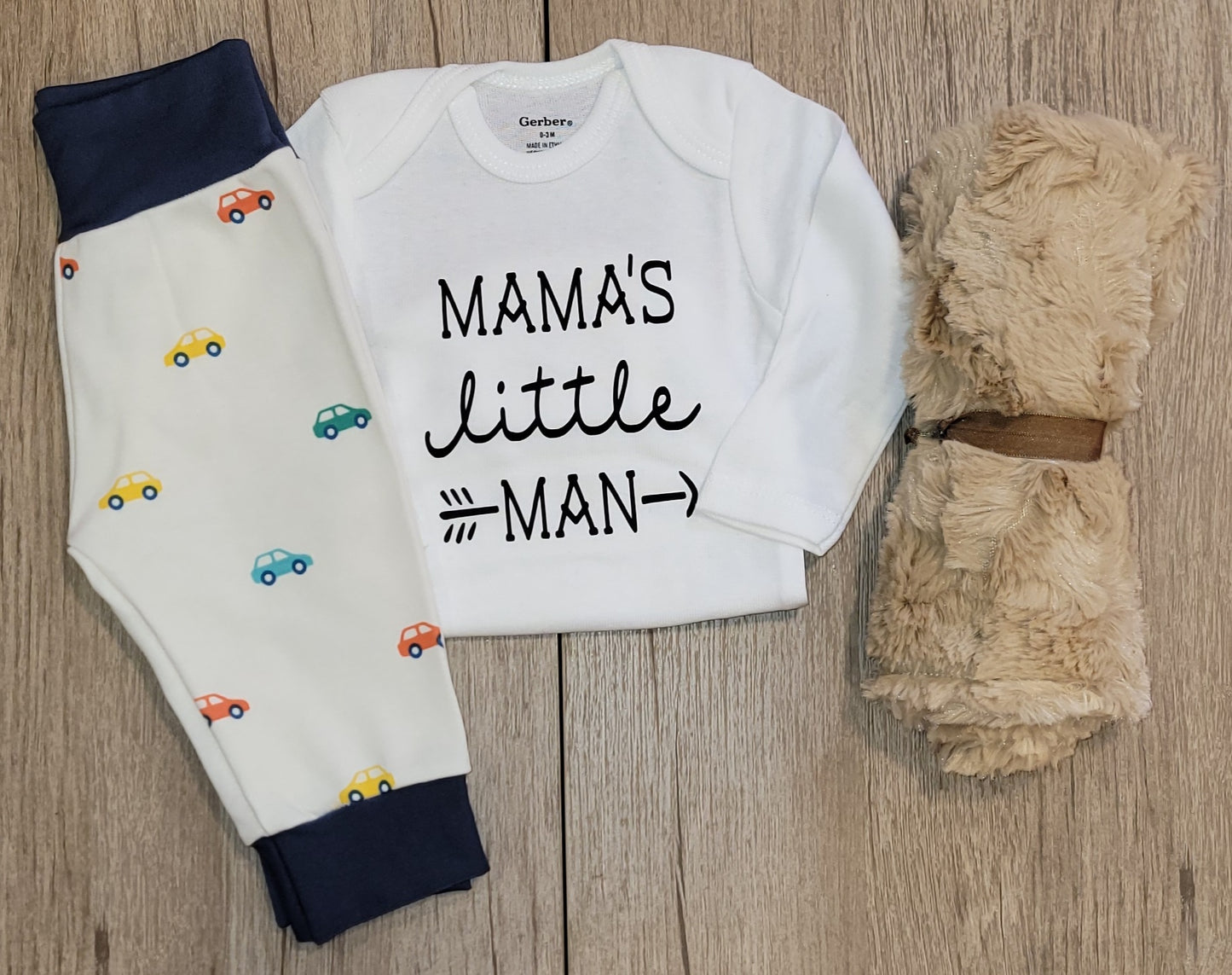 Mama's Little Man Long Sleeve Onesie