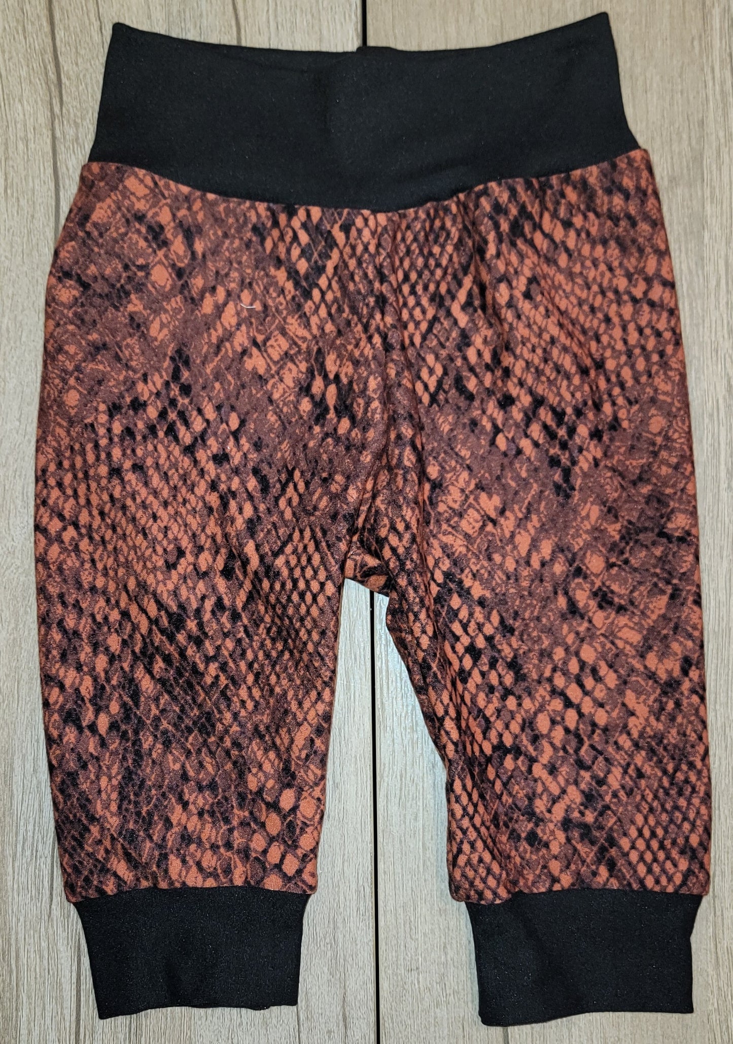 Orange Snakeskin Jogger