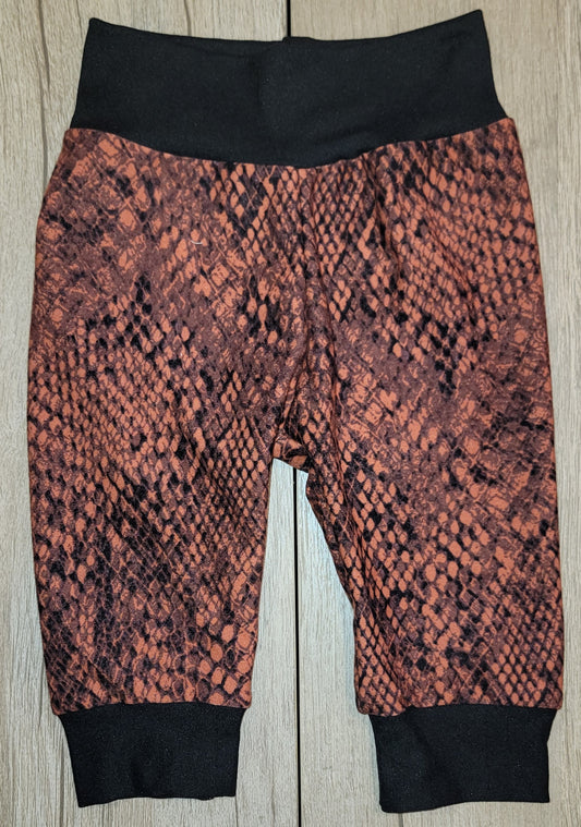 Orange Snakeskin Jogger