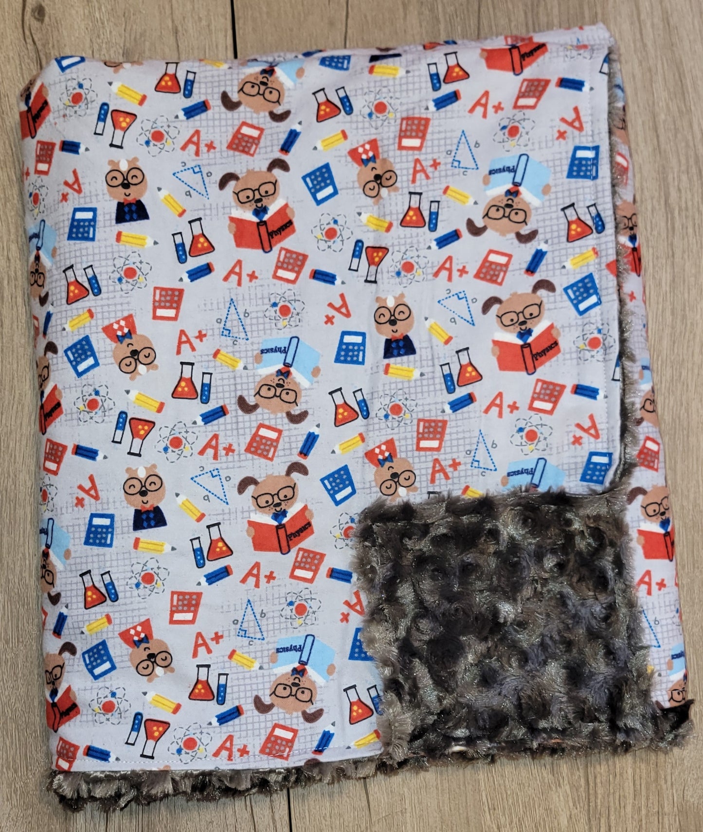 I Love Science Toddler Minky Blanket