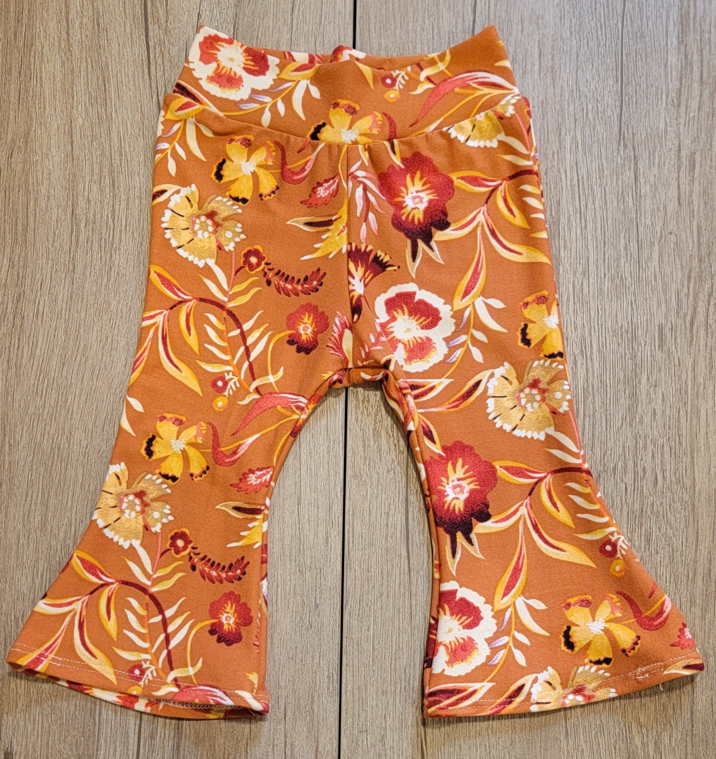 Paradise Fall Floral Flare Pants