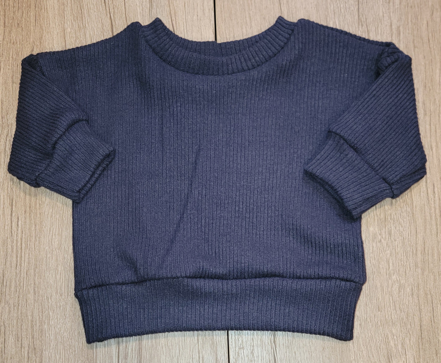 Navy Ribbed Sweater