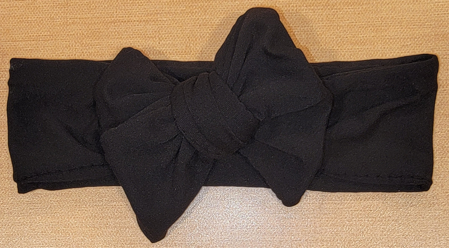 Black Headband Bow