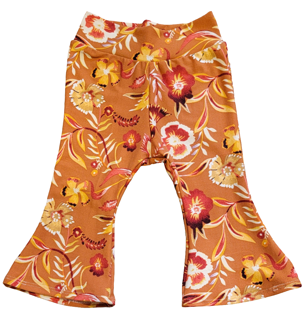 Paradise Fall Floral Flare Pants