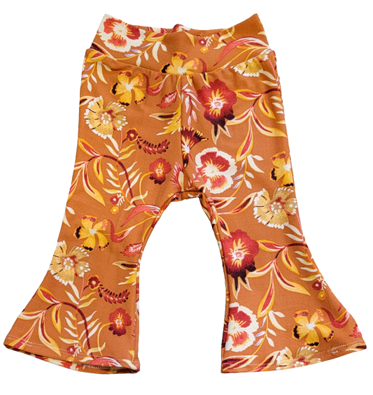 Paradise Fall Floral Flare Pants