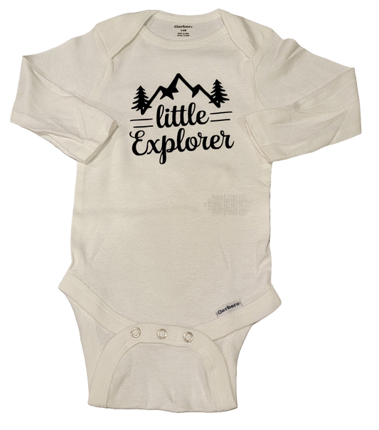 Little Explorer Long Sleeve Onesie
