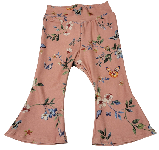 Mauve Butterfly Flare Pants