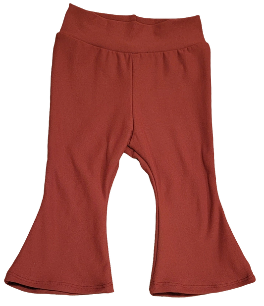 Rust Flare Pants