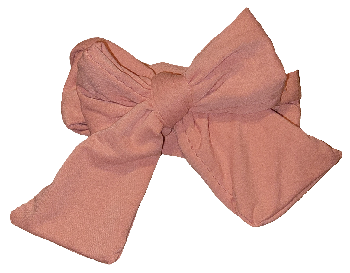 Peach Headband Bow