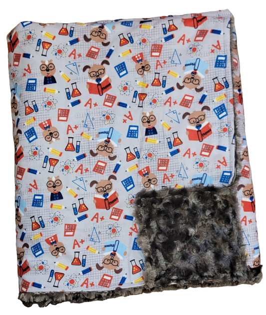 I Love Science Toddler Minky Blanket