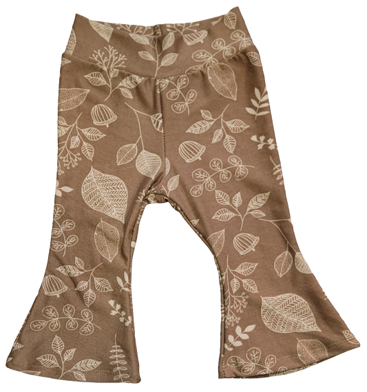 Acorn and Leafs Flare Pants