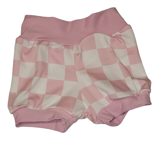Pink Checkered Shorts