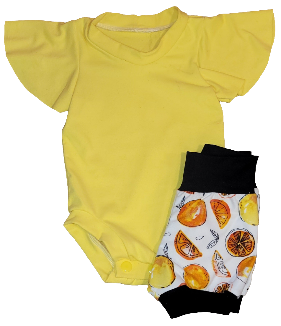 Banana Flutter Sleeve Bodysuit