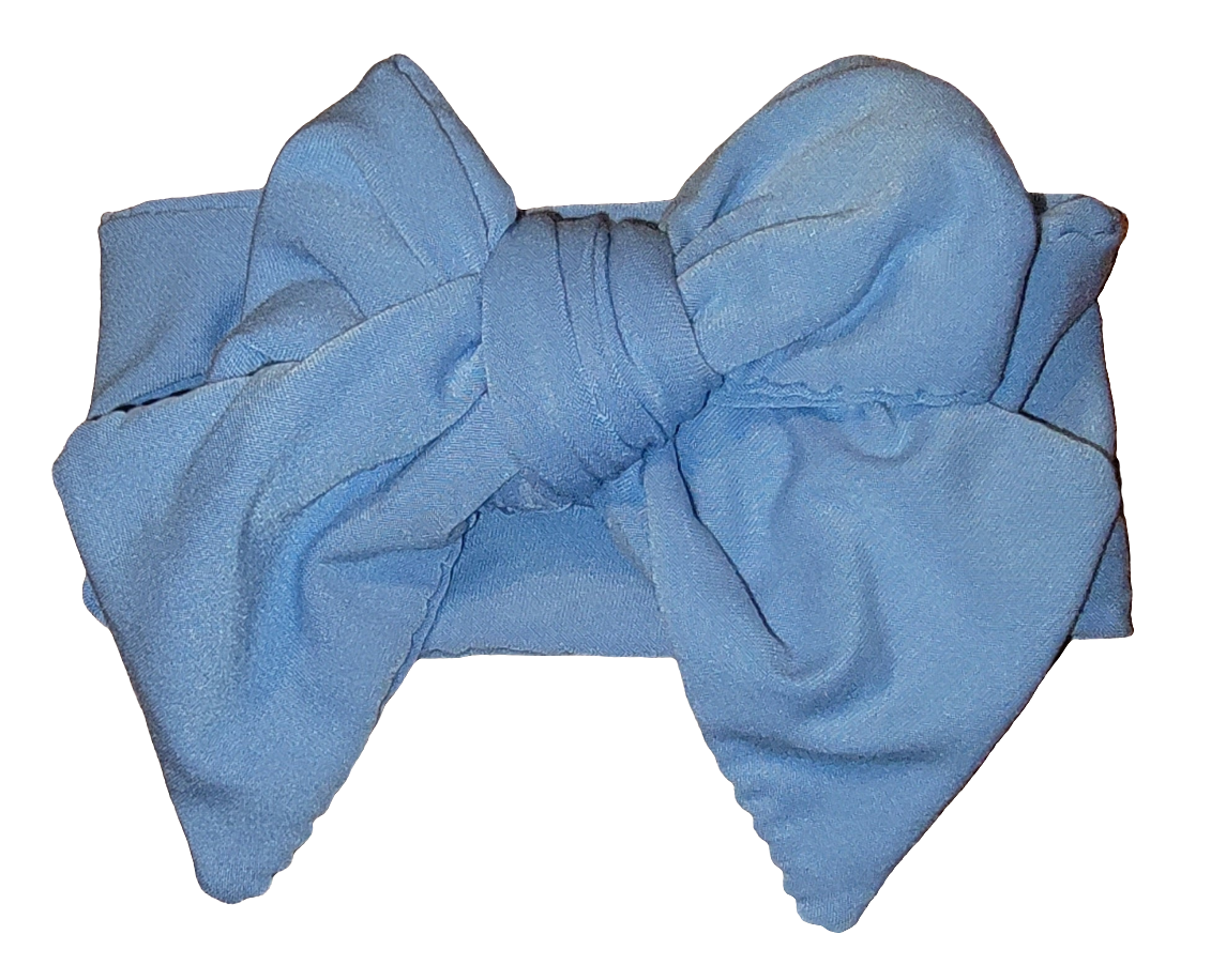 Baby Blue Headband Bow
