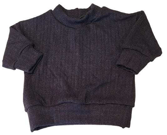 Navy Waffle Knit Sweater